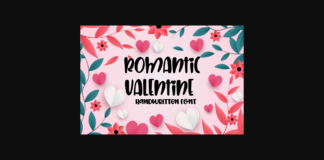 Romantic Valentine Font Poster 1