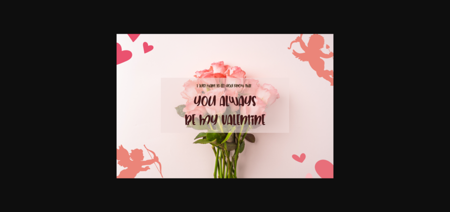 Romantic Valentine Font Poster 5