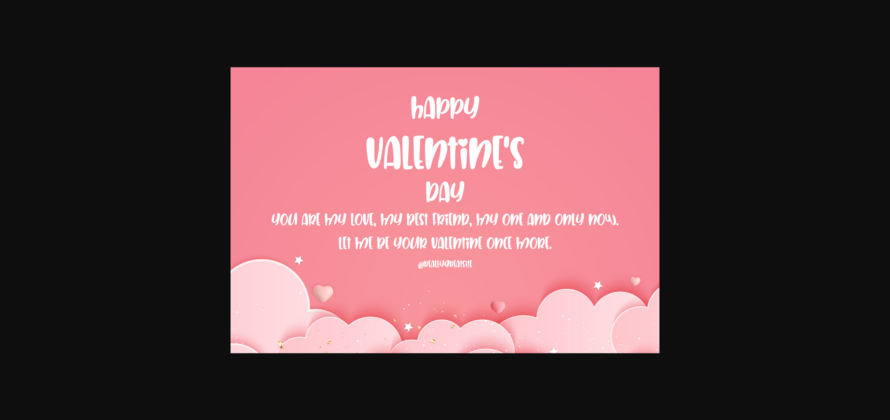 Romantic Valentine Font Poster 7