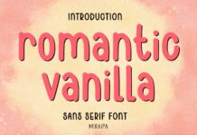 Romantic Vanilla Font Poster 1