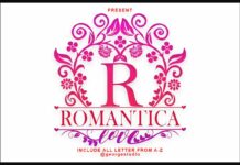 Romantica Monogram Font Poster 1