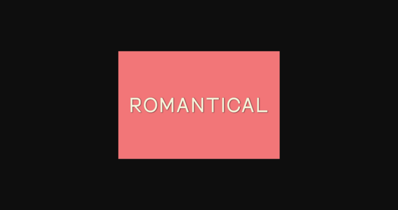 Romantical Font Poster 3
