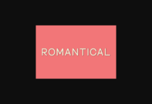 Romantical Font Poster 1