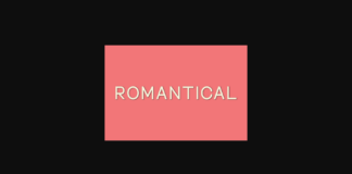 Romantical Font Poster 1