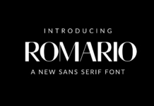 Romario Font Poster 1
