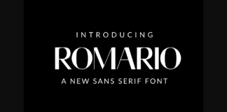 Romario Font Poster 1