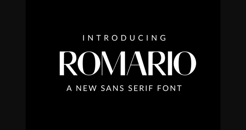 Romario Font Poster 1