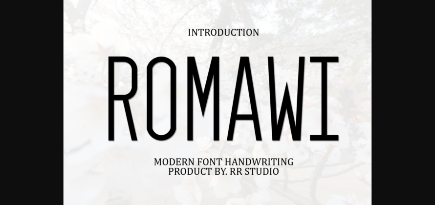 Romawi Font Poster 3