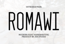 Romawi Font Poster 1