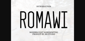 Romawi Font Poster 1