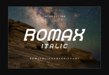 Romax Italic Font Poster 1
