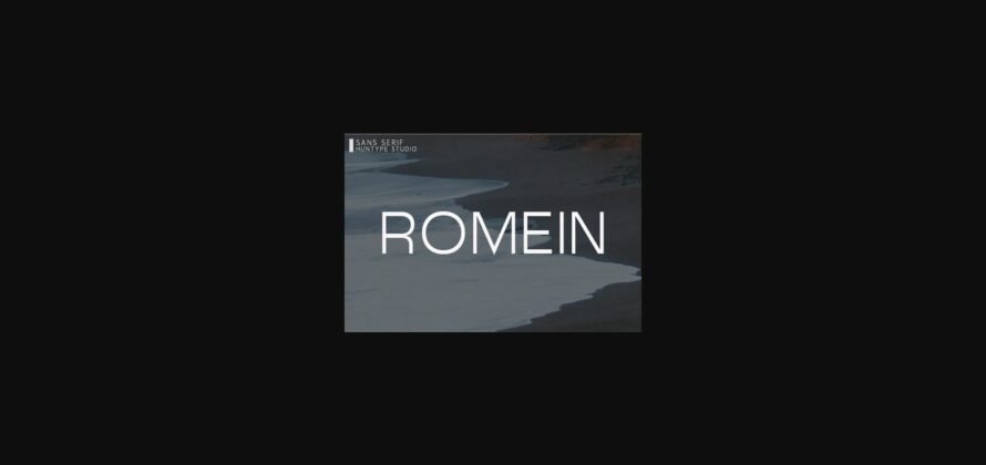 Romein Font Poster 3