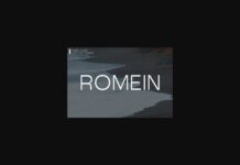 Romein Font Poster 1