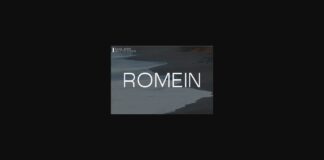 Romein Font Poster 1