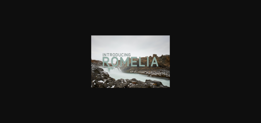 Romelia Font Poster 3
