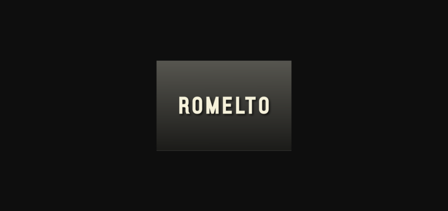 Romelto Font Poster 3