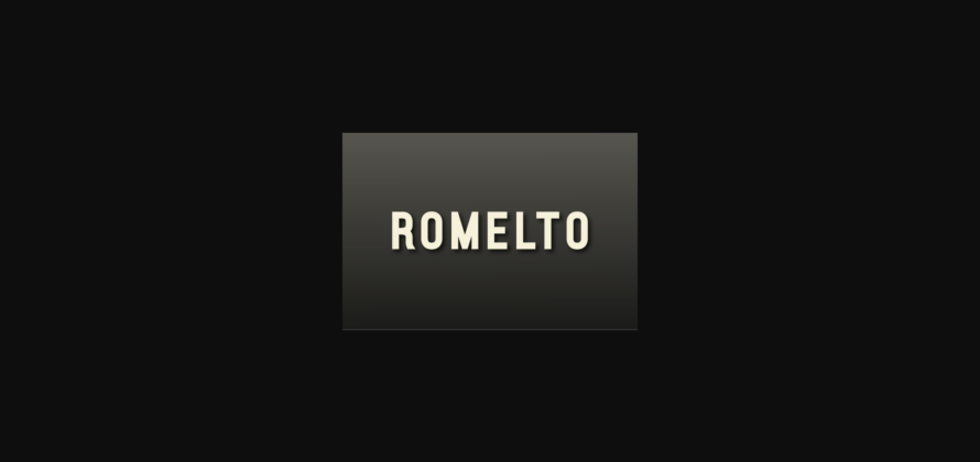 Romelto Font Poster 1