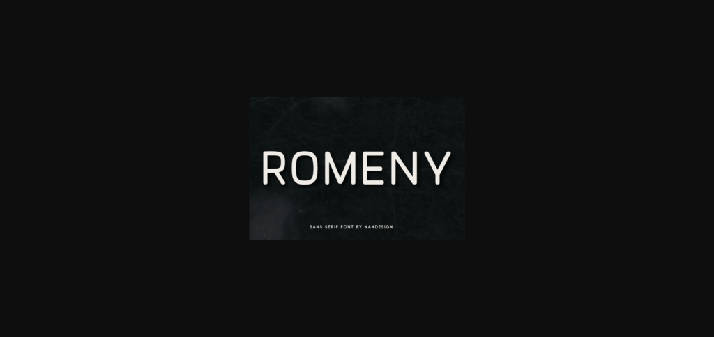 Romeny Font Poster 3