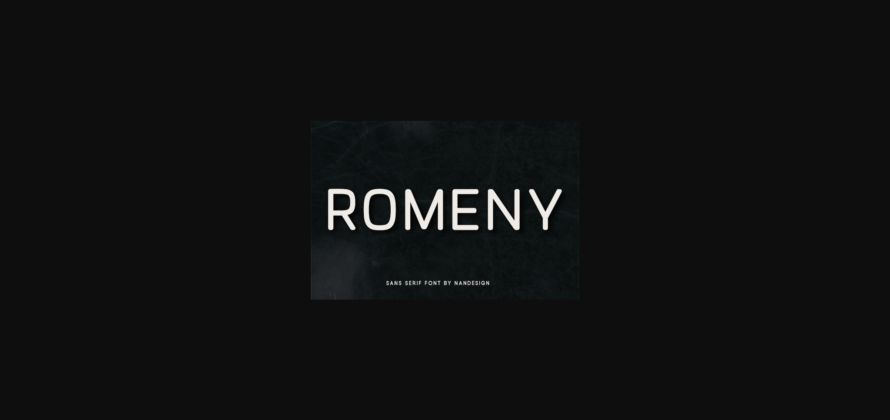 Romeny Font Poster 3