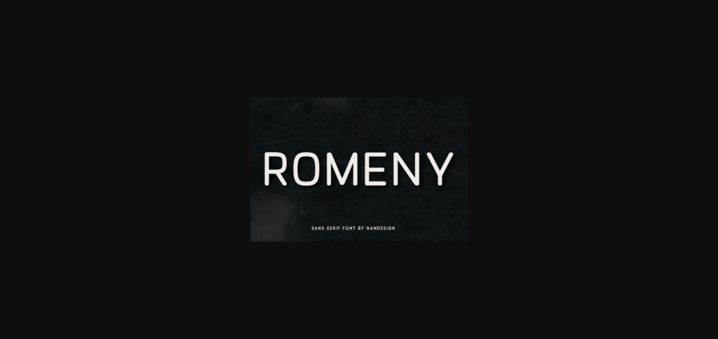 Romeny Font Poster 1