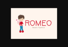 Romeo Font Poster 1