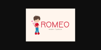 Romeo Font Poster 1