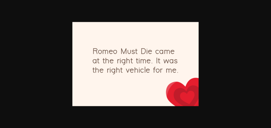 Romeo Font Poster 2
