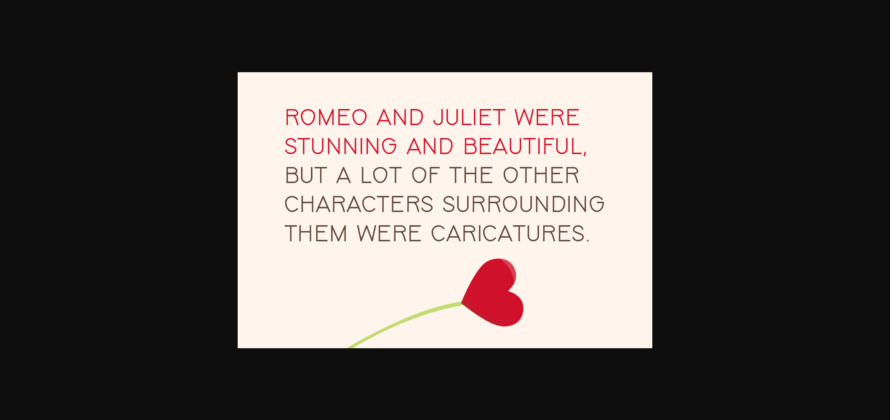 Romeo Font Poster 5