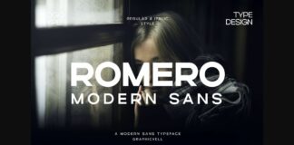 Romero Font Poster 1