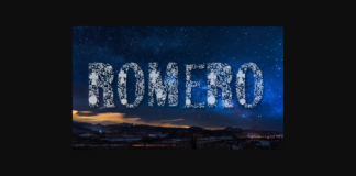 Romero Font Poster 1