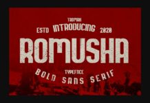 Romusha Font Poster 1