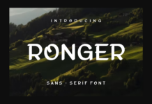 Ronger Font Poster 1