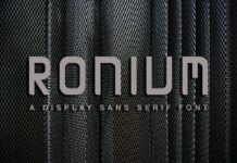 Ronium Font Poster 1