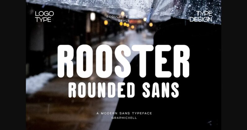 Rooster Font Poster 3