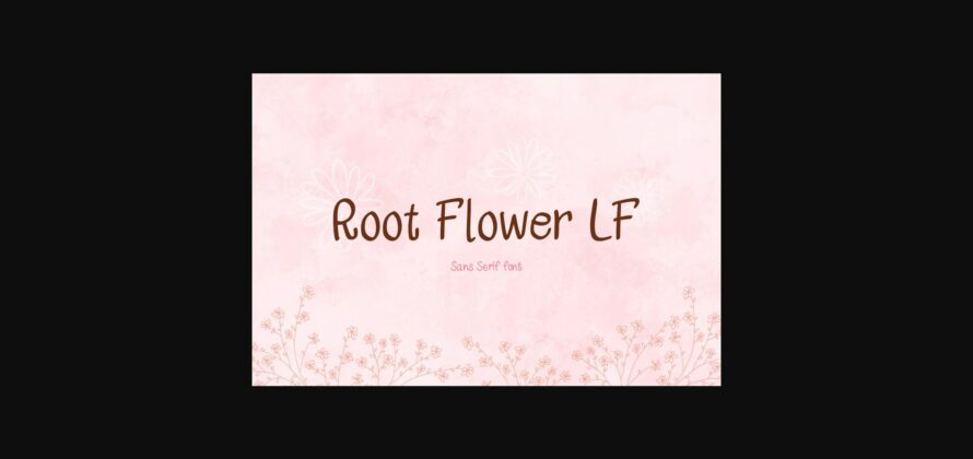 Root Flower Lf Font Poster 3