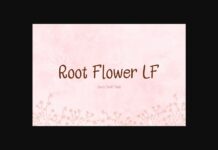 Root Flower Lf Font Poster 1