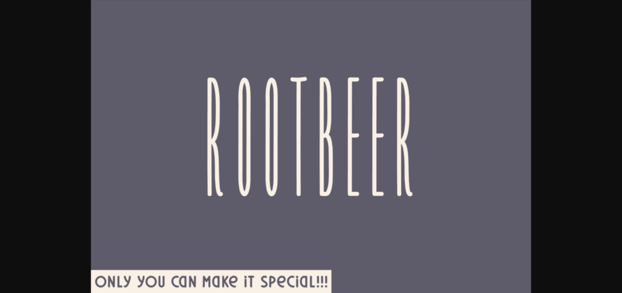 Rootbeer Font Poster 3
