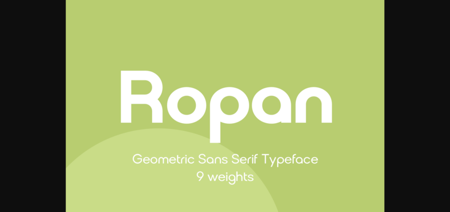 Ropan Font Poster 3