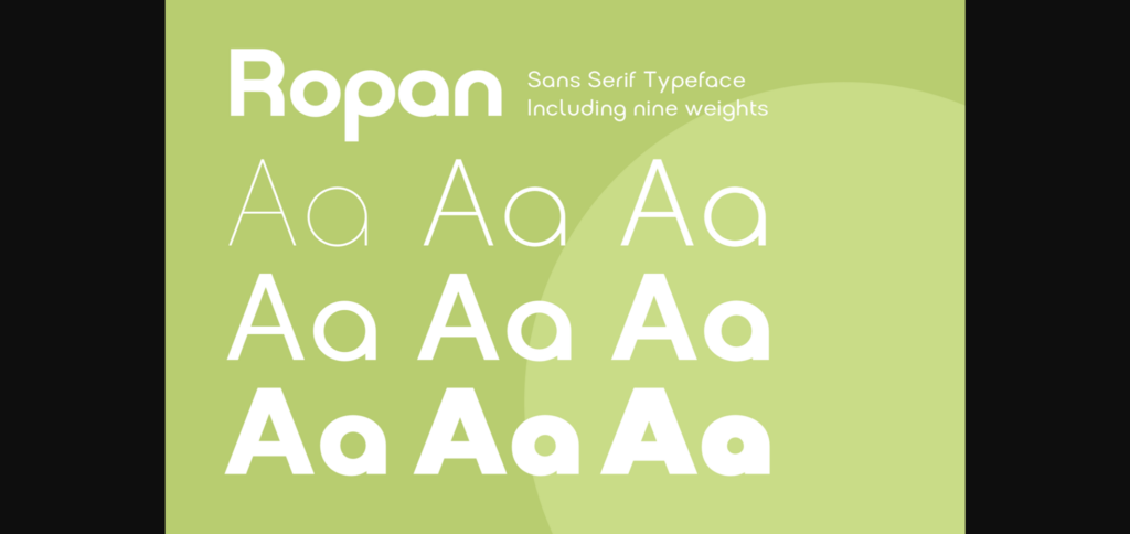 Ropan Font Poster 5