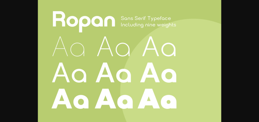 Ropan Font Poster 5