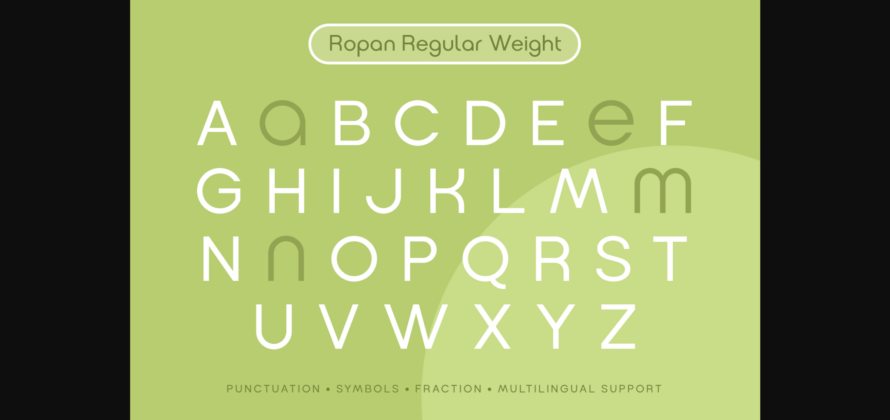 Ropan Font Poster 11