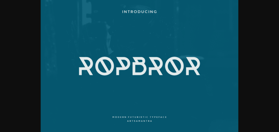 Ropbror Font Poster 3