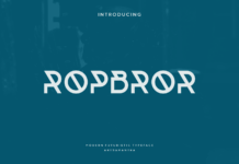 Ropbror Font Ropbror Font Poster 1