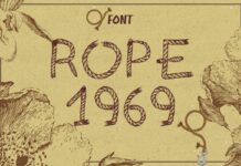 Rope 1969 Font Poster 1
