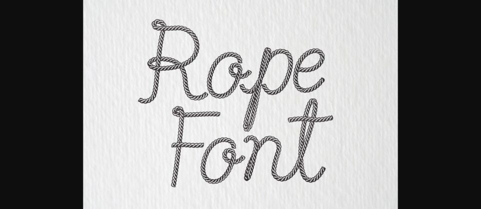 Rope Font Poster 3