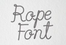 Rope Font Poster 1