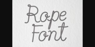 Rope Font Poster 1