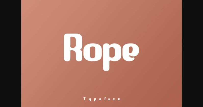 Rope Font Poster 3