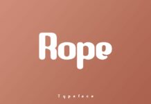 Rope Font Poster 1