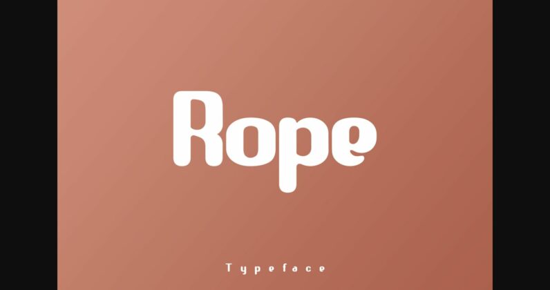 Rope Font Poster 1